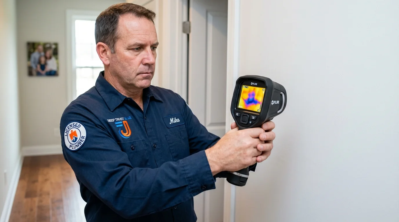Thermal imaging leak detection by Johns Plumbing LLC in Clay Center